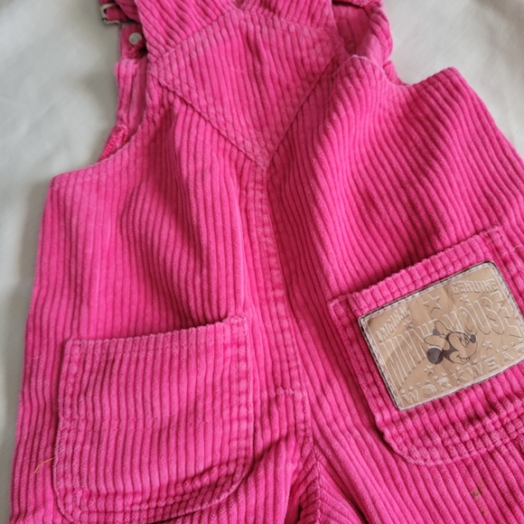 Vintage Minnie Mouse Pink Embroidered Overall 3T - Picture 12 of 13